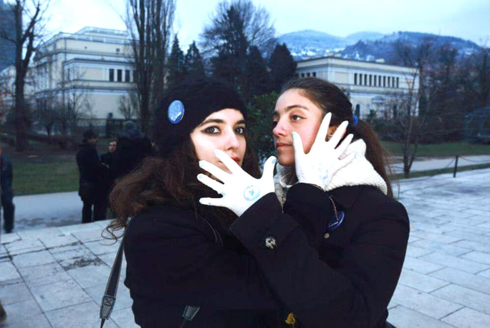 Fotografija performansa u sklopu "Art of Touch", 2014