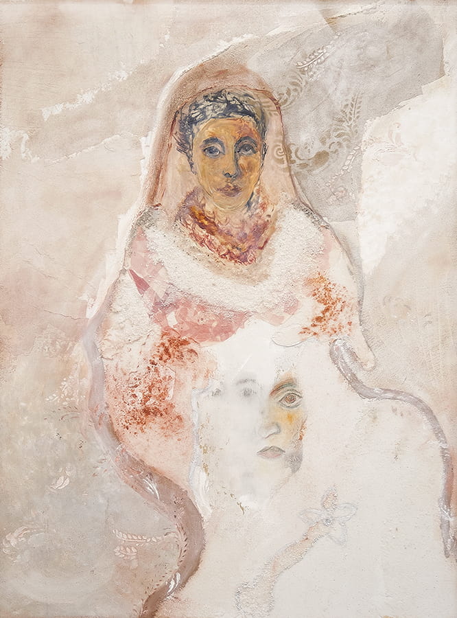 A painting of a figure.